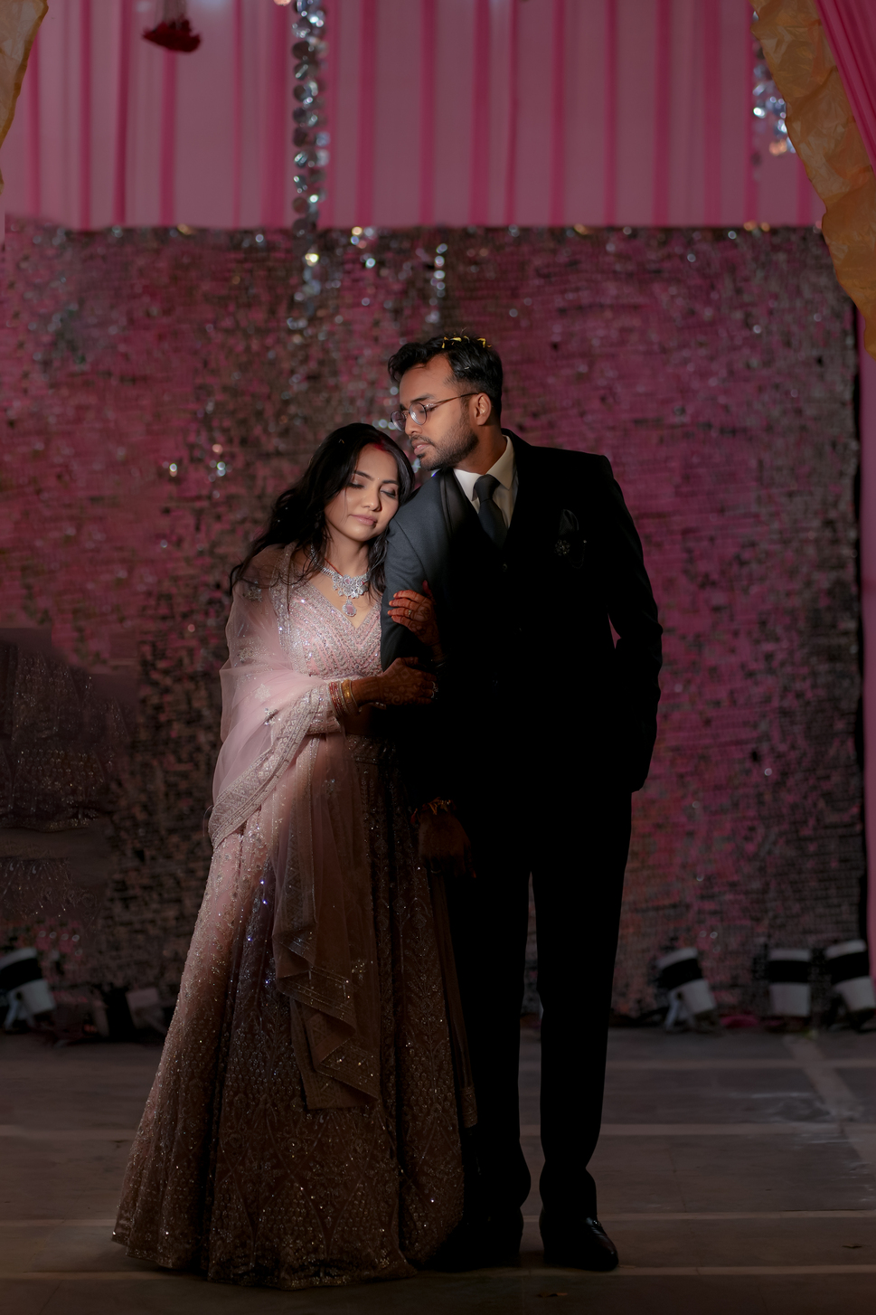 Couple portrait from a Jaipur wedding by The Story Timeliners